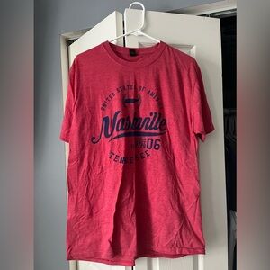 Nashville Graphic Red T-Shirt